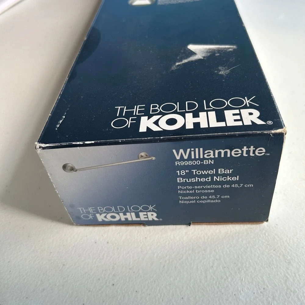 Kohler Willamette 18 Inch Towel Bar Brushed Nickel R99800-BN Bathroom Hardware